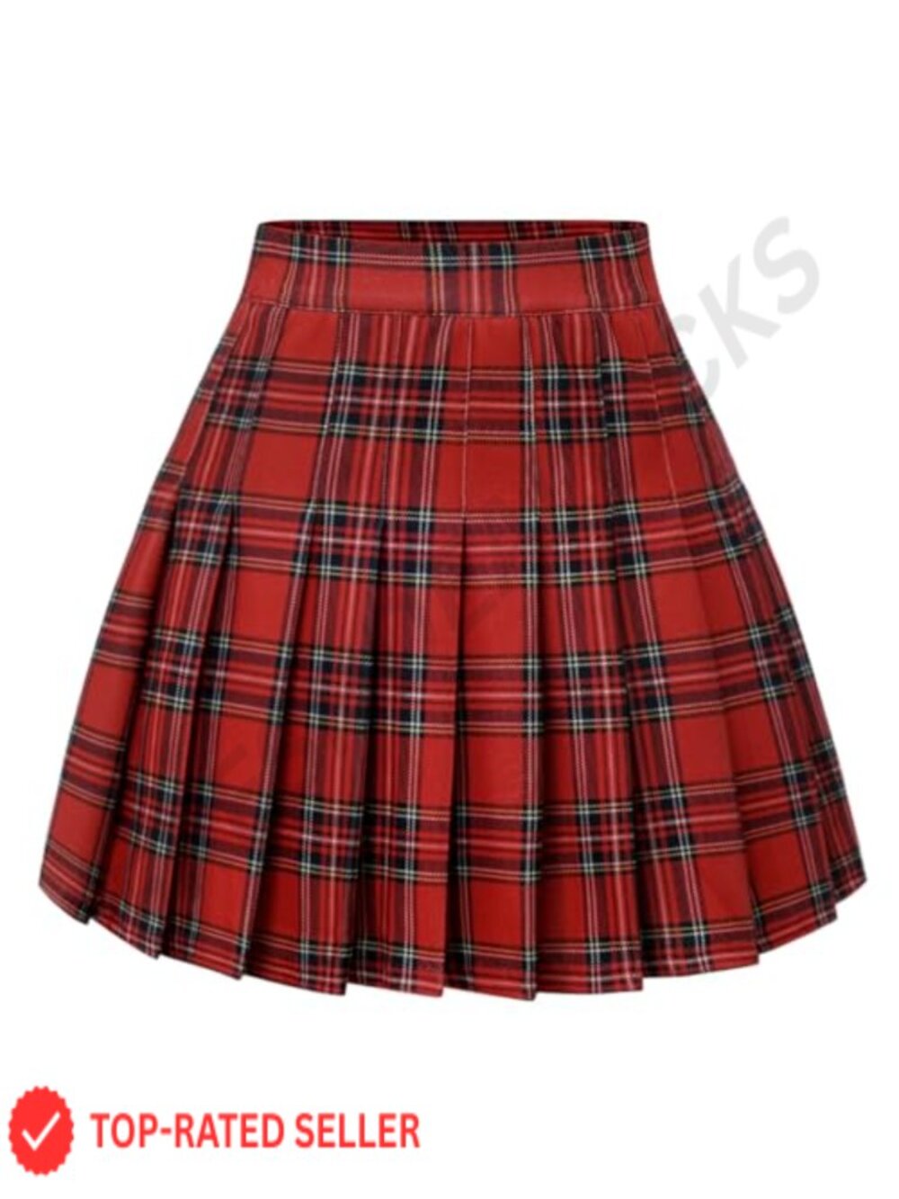 High Waist Pleated Mini Tennis Skater Skirt for Women
